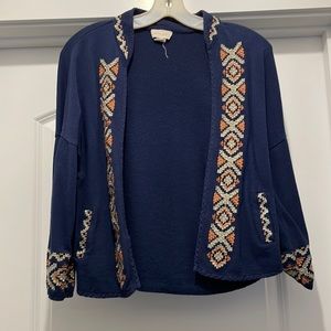 ❤️5/$20 Small Navy open front sweater